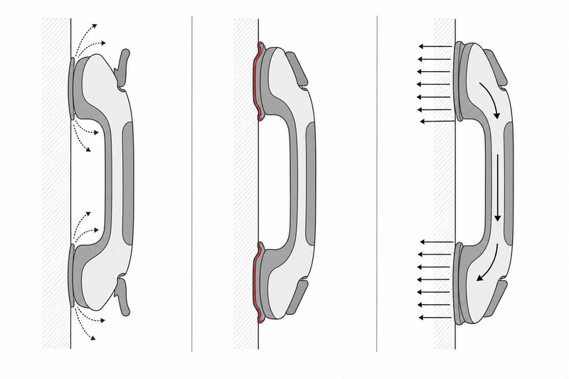 Le Système de Verrouillage 3 Phases — ventouse, verrou mécanique, répartition de la charge