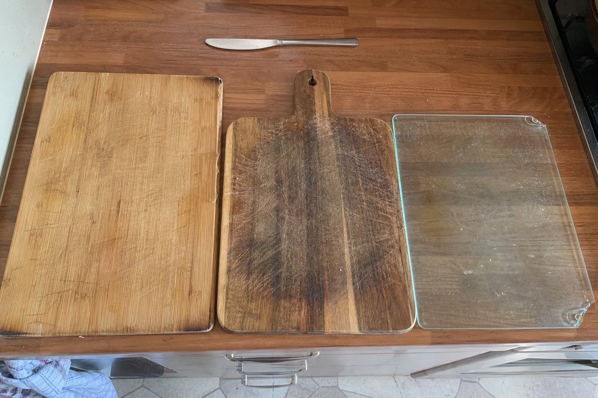 Rayon planches à découper : plastique, bambou, verre